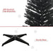 7FT Black Pencil Artificial Christmas Tree — 499 Tips, Unlit, Slim Space - Saving, Plastic Stand - Monsta Online