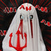 4.3ft Sound - Activated Halloween Animatronic Ghost with Trident – Green Lights and Creepy Sounds - Monsta Online