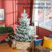 6FT Flocked Artificial Christmas Tree — 795 Tips, Auto - Open Hinged, Snow - Dipped, Steel Base - Monsta Online
