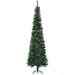7.5FT Pencil Artificial Christmas Tree — 706 Tips with Pine Cones, Pine Needles, Unlit, Metal Base - Monsta Online