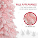 7FT Pink Snow Flocked Pencil Pre - Lit Artificial Christmas Tree — 250 Warm White LEDs, 331 Tips, Downswept - Monsta Online