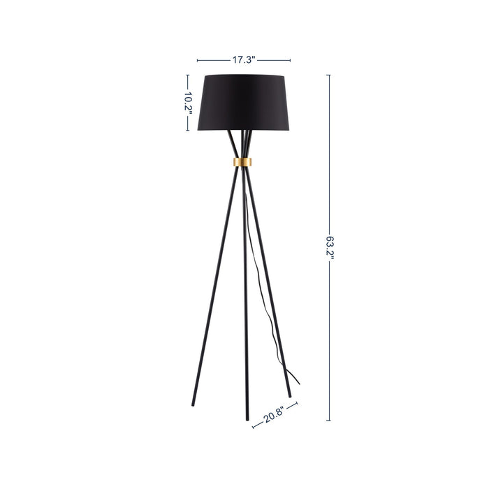 Sleek 63.2" Black Tripod Floor Lamp for Modern Homes - Monsta Online
