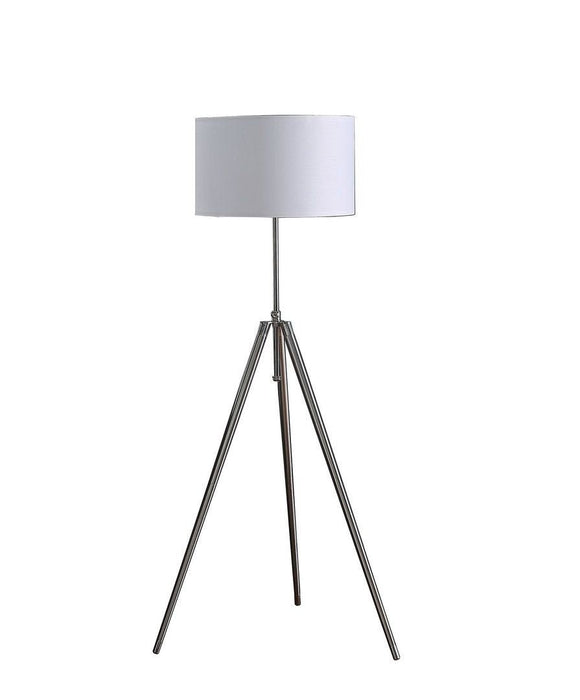 Versatile 64" to 47" Adjustable Tripod Floor Lamp with Chrome Finish - Monsta Online