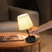 Cordless Rechargeable Table Lamp with Fabric Shade - 3 Dimmable Brightness Levels - Monsta Online