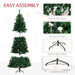 7.5FT Pre - Lit Artificial Christmas Tree — 1346 Tips, 500 Warm White LED Lights, Full, Metal Base - Monsta Online