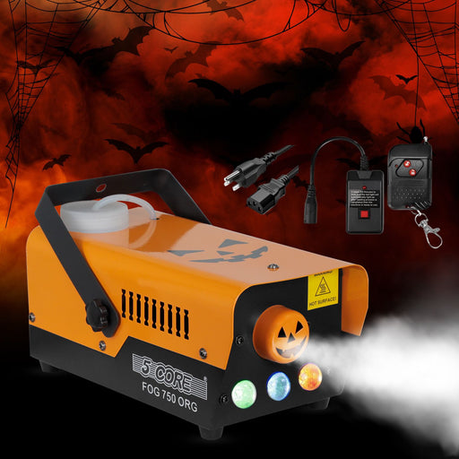 750W Halloween Fog Machine with LED Lights – Low Lying Smoke Maker with Remote for Haunted House and Parties - Monsta Online