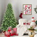 6FT Artificial Christmas Tree — 1339 Tips, PE+PVC, Full Shape, Hinged, Metal Stand - Monsta Online