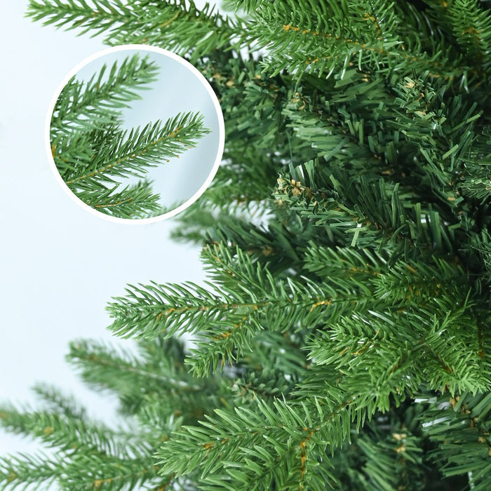 4FT Artificial Christmas Tree — 919 Tips, PE+PVC, Full Shape, Hinged, Metal Stand - Monsta Online