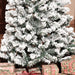 7.5FT Snow Flocked Slim Douglas Fir Pre - Lit Artificial Christmas Tree — 350 Warm White LEDs, 641 Tips - Monsta Online