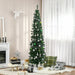 7FT Pencil Artificial Christmas Tree — 499 Tips, Unlit, Slim, Green, Plastic Stand - Monsta Online