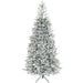 9FT Snow Flocked Full Spruce Artificial Christmas Tree — 2514 Tips, Auto - Open Hinged, Unlit, Metal Base - Monsta Online