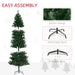 8FT Slim Pencil Artificial Christmas Tree — 1168 Tips, Unlit, Space - Saving, Green, Metal Base - Monsta Online