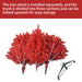 4FT Unlit Red Artificial Christmas Tree — 440 Tips, Full Realistic, Metal Stand - Monsta Online