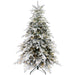 6FT Pre - Lit Snow Flocked Artificial Christmas Tree — 300 LED Lights, 1321 Tips, Auto - Unfold, Metal Base - Monsta Online