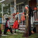 5ft Sound Motion Activated Animated Witch - Red Light - Up Eyes and Posable Arms - Monsta Online