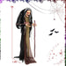 5ft Sound Motion Activated Animated Witch - Red Light - Up Eyes and Posable Arms - Monsta Online