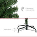 7FT Slim Pencil Artificial Christmas Tree — 818 Tips, Unlit, Auto - Open, Space - Saving, Steel Base - Monsta Online