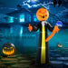 10ft Inflatable Halloween Pumpkin Head Ghost with Hammer and LED Lights - Monsta Online
