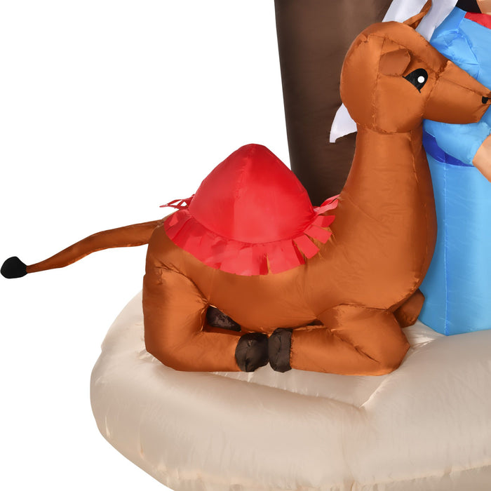 6FT Prelit Inflatable Nativity Scene with LED Lights - Outdoor Christmas Decoration - Monsta Online