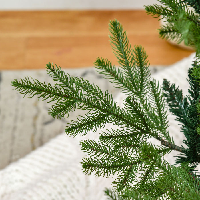 6FT Nordic Pine Artificial Christmas Tree — 795 Tips, Auto - Open Hinged, Unlit, Wide Steel Base - Monsta Online