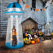 8.8FT Halloween Inflatable UFO with Built - in LED Lights and Stand Inside Design - Monsta Online