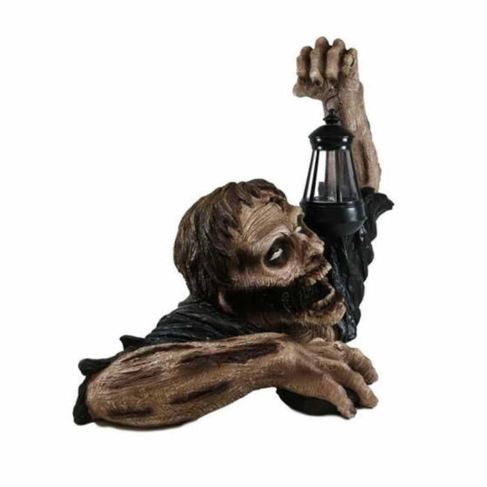 Halloween Zombie Crawling Horror Decor, Scary Led Lights Zombie Holding Lantern Outdoor Figurine Light - Monsta Online