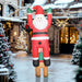 7FT Prelit Hanging Inflatable Santa with Playful Dog and LED Lights - Outdoor Christmas Decoration - Monsta Online