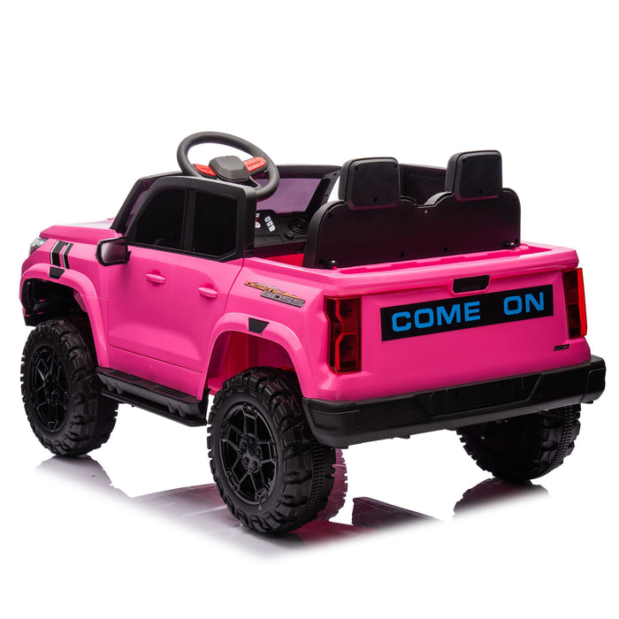 24V Two Seater Kids 4x4 Ride On Pickup Truck With Safety Belts Remote Control - Monsta Online