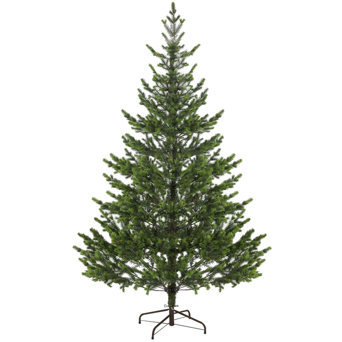 6FT Sparse Artificial Christmas Tree — 1933 Tips, Realistic Cedar, Hinged, Unlit, Steel Base - Monsta Online