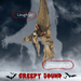 3ft Hanging Halloween Animatronic Bat – Sound Activated with Red Light - Up Eyes and Creepy Laughs - Monsta Online
