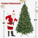9FT Pre - Lit Smart Artificial Christmas Tree — 620 WiFi RGB LED, Music Sync, App Control, Hinged, Metal Stand - Monsta Online