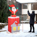 7FT Prelit Animated Inflatable Santa in Chimney Moving Up & Down with LED Lights - Outdoor Christmas Decoration - Monsta Online