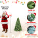 4FT Artificial Christmas Tree — 636 Tips, PE+PVC, Full Shape, Hinged, Metal Stand - Monsta Online