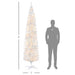 8FT White Pencil Pre - Lit Artificial Christmas Tree — 300 Warm White LEDs, 618 Tips, Slim Space - Saving - Monsta Online