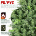 4FT Artificial Christmas Tree — 636 Tips, PE+PVC, Full Shape, Hinged, Metal Stand - Monsta Online