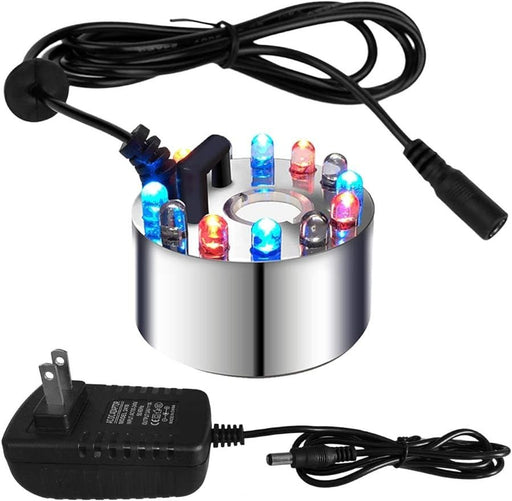 12 LED Halloween Fogger Machine – Water Fountain Pond Atomizer and Indoor Humidifier - Monsta Online