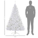 6FT Pre - Lit White Artificial Christmas Tree — 1000 Tips, 250 Warm White LEDs, Metal Stand - Monsta Online