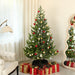6FT Sparse Artificial Christmas Tree — 1933 Tips, Realistic Cedar, Hinged, Unlit, Steel Base - Monsta Online