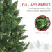 9FT Pencil Artificial Christmas Tree — 1075 Tips, Auto - Open Hinged, Unlit, Pine Needles, Steel Base - Monsta Online