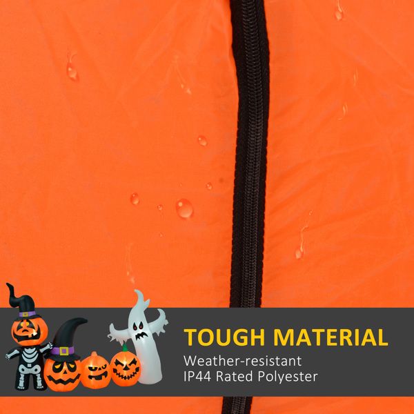 7.5FT Halloween Inflatable Pumpkin, Ghost and Skeleton with LED Lights - Monsta Online