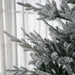 9FT Snow Flocked Artificial Christmas Tree — 1939 Tips, Unlit, Auto - Open Hinged, Nordic Pine, Steel Base - Monsta Online