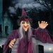 5.9ft Sound - Activated Hanging Witch with Light - Up Eyes and Creepy Voice - Monsta Online