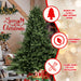 7.5FT Artificial Christmas Tree — Full, 2441 Tips, PE+PVC, Wide Base, Hinged, Metal Stand - Monsta Online