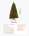 4FT Pre - Lit Artificial Christmas Tree — 539 Tips, 120 Warm White LEDs, 8 Modes, Metal Base - Monsta Online