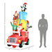 9FT Prelit Inflatable Santa Driving Gift Car with Elk, Elf & Penguins and LED Lights - Outdoor Christmas Decoration - Monsta Online