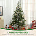 6FT Sparse Artificial Christmas Tree — 1933 Tips, Realistic Cedar, Hinged, Unlit, Steel Base - Monsta Online