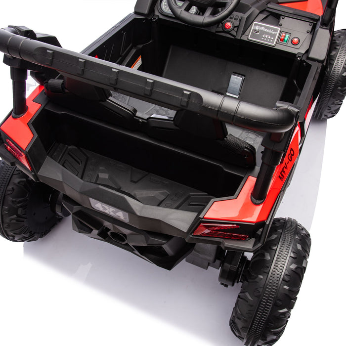 Two Seater 24V Kids Ride On UTV with Parental Remote and LED Lights - Monsta Online