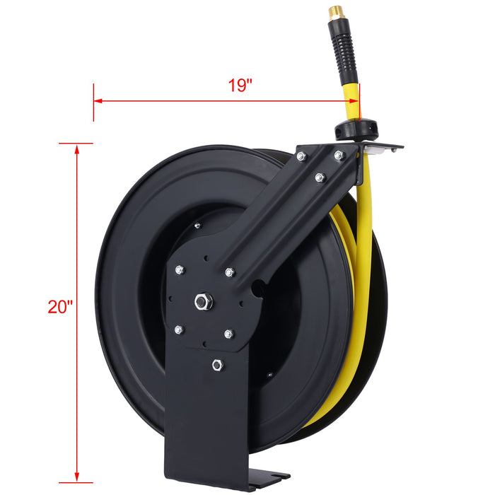 Heavy Duty 1/2" Retractable Air Hose Reel 50 ft for Efficient Storage - Monsta Online