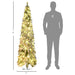 6FT Snow Flocked Slim Pre - Lit Artificial Christmas Tree — 250 Dual - Color LEDs, 7 Modes, 407 Tips, Downswept - Monsta Online