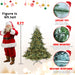 6FT Pre - Lit Artificial Christmas Tree — Mixed PE/PVC, 500 LED Lights, Hinged Metal Stand - Monsta Online